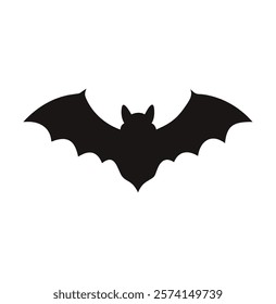 A bat vector silhouette illustration