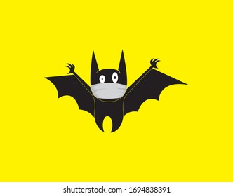 the bat wearing a mask that is being shocked