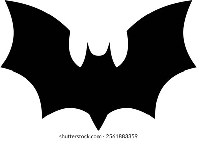 Bat wing black color vector image 