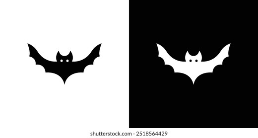 bat wing icon Flat fill set collection