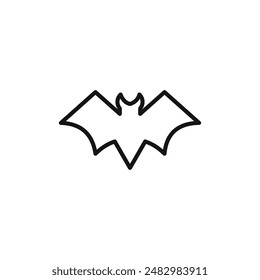 bat wing icon logo sign vector outline