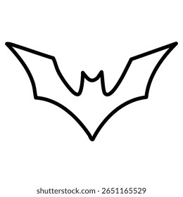 ícone da asa do morcego Marca de logotipo isolada da estrutura de tópicos