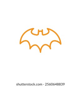 bat wing icon Outline vector for web ui