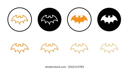 bat wing icon Outline vector for web ui