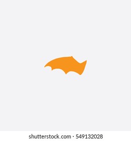 Bat Wing icon silhouette vector illustration

