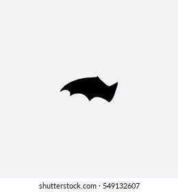 Bat Wing icon silhouette vector illustration

