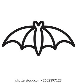 bat wing icon vector illustration isolated sign