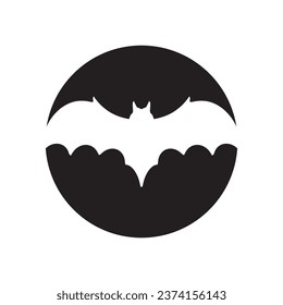 Bat wing logo vector element
