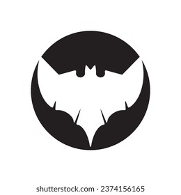 Bat wing logo vector element