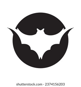 Bat wing logo vector element