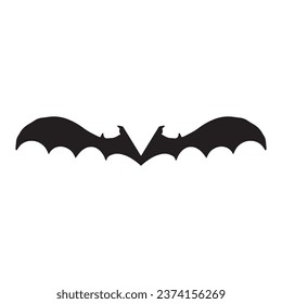 Bat wing logo vector element