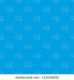 Bat wing pattern vector seamless blue repeat for any use