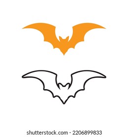 bat wing vector icon logo template illustration design