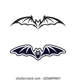 bat wing vector icon logo template illustration design