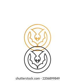 bat wing vector icon logo template illustration design