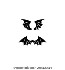 bat wing vector illustration for icon, symbol or logo