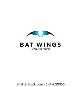 
bat wings with gradation, logo design