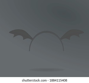 Bat wings headband mask. vector illustration