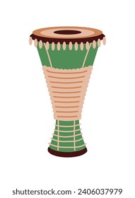 bata drum cultural illustration isolated