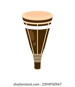 bata drum illustration vector isolated