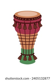 bata drum nigerian illustration isolated