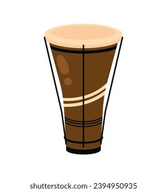 bata drum tradiotional illustration vector isolated