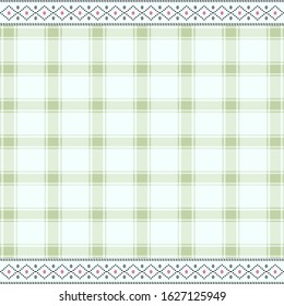 Batak ethnic seamless pattern with motif ulos. creative design cloth pattern. Tribal ethnic ornament seamless pattern. Colorful vector illustration. Ethnic motif for textile