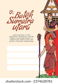 Batak North Sumatera Indonesia Culture Illustration design idea