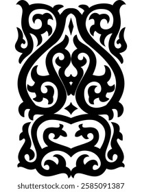 Batak traditional carving ornament design