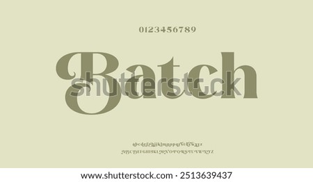Batch Modern Bold Heavy Font. Typography urban style alphabet fonts for fashion, sport, technology, digital, movie, logo design, vector illustration
