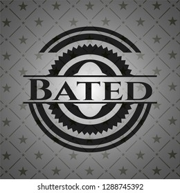 Bated black emblem