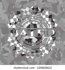 Bated on grey camouflage pattern