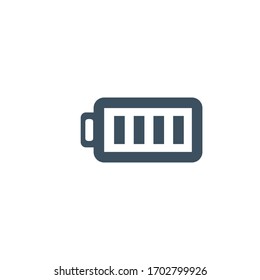 ilustración plana vectorial de icono de batería
