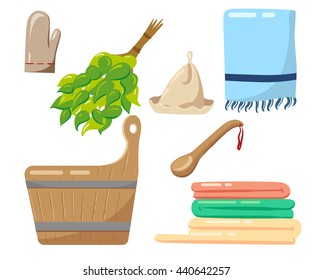 Bath accessories relaxing in spa health care concept 