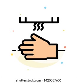 Bath, Bathroom, Cleaning, Dryer, Hand Abstract Flat Color Icon Template