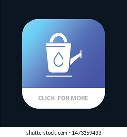 Bath, Bathroom, Shower, Water Mobile App Button. Android and IOS Glyph Version