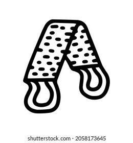icono simple de doodle vectorial de la línea de la correa de baño