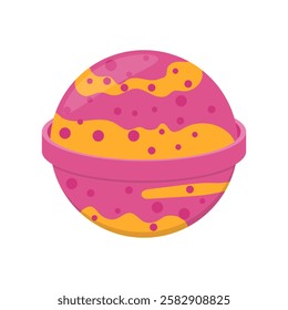 Bath Bomb, Beauty and Spa Vector isolated Illustration