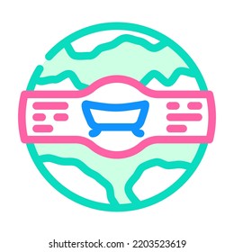bath bomb color icon vector. bath bomb sign. isolated symbol illustration
