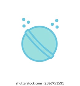 Bath bomb. Isolated vector illustration on white background.