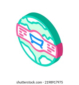 bath bomb isometric icon vector. bath bomb sign. isolated symbol illustration