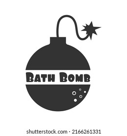 Bath Bomb logo. Vector illustration