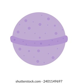 Bath bomb vector clipart. Home aroma spa cosmetic for bath