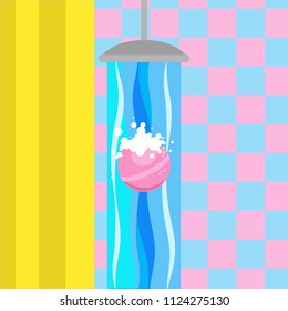 Bath Bomb Vector Pop Art Illustration