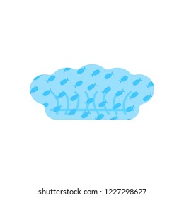 Bath Cap Isolated. Shower Cap. Vector Illustration
