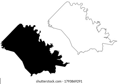 Bath County, Kentucky (U.S. county, United States of America, USA, U.S., US) map vector illustration, scribble sketch Bath map