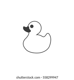 bath duck icon. sign design