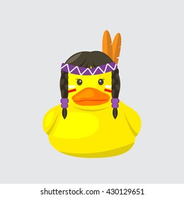 bath duck , indigenous people series