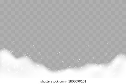 Bath Foam With Bubbles Over Checkered Background 2