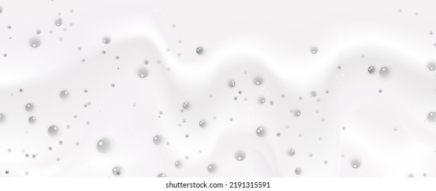 Bath foam isolated on transparent background. Shampoo bubbles texture.Sparkling shampoo and bath lather, vector illustration.